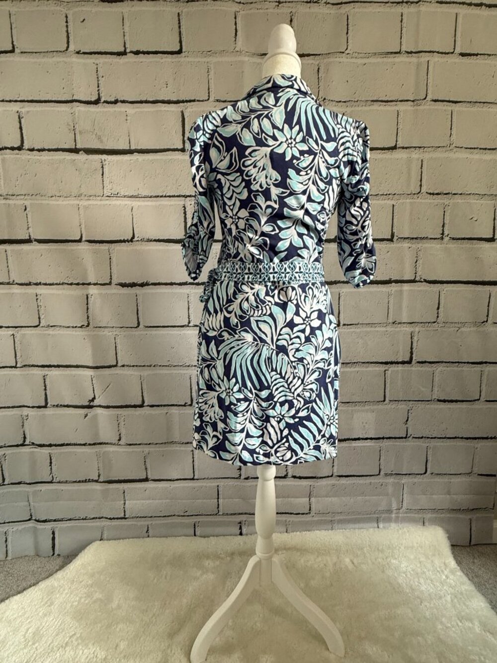 NWT Lilly Pulitzer Sugartown Skort Dress Blue Floral Built-In Shorts Size S - Picture 5 of 14
